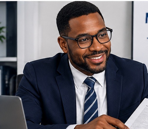 Tax professional meeting with a client